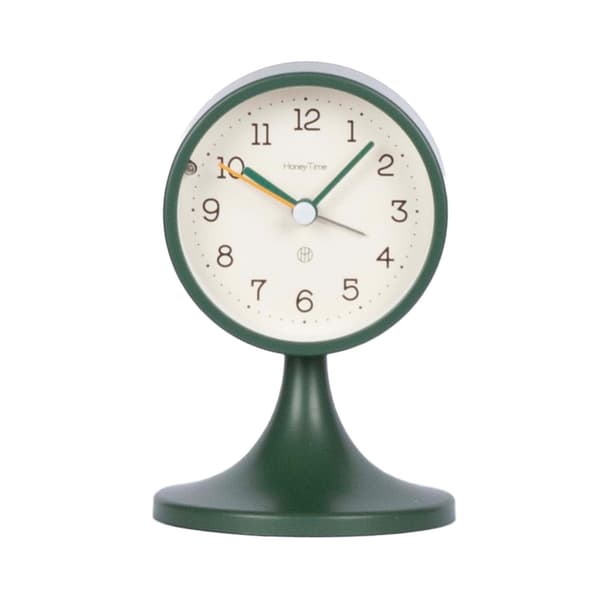 Väckarklocka 14 cm Grön Plast
