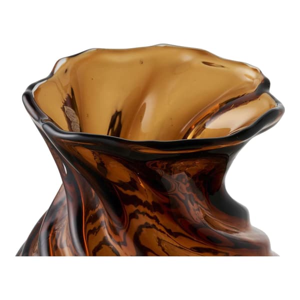 Vas, Vase, smoked brown, glas