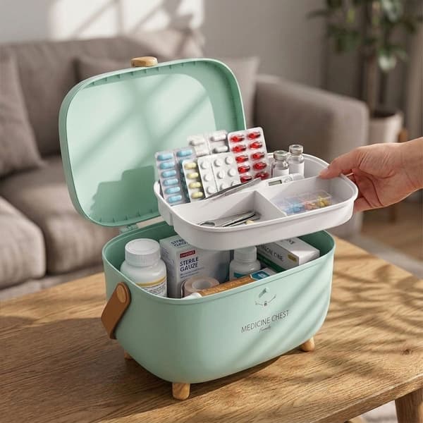 Medicinsk boks plast opbevaring, Kodustaar