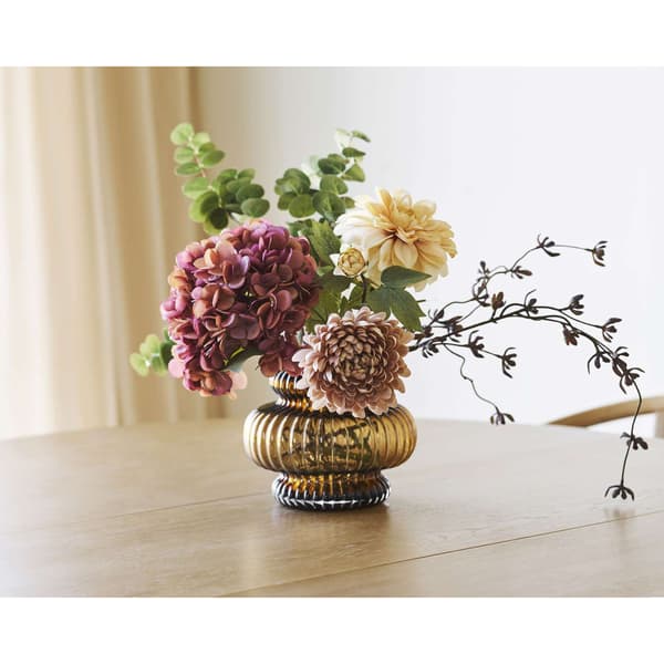 Vase elegant 20x16 cm Brun Glas