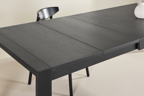 Spisebordsskyder 250x95x75 cm Sort Eg