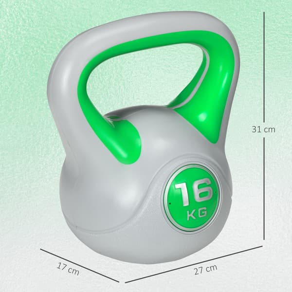 Kettlebell 27x17x31 cm Grön