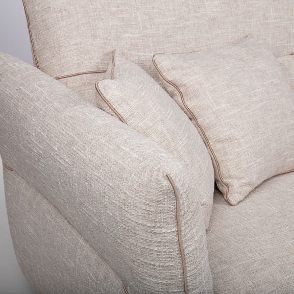 Soffa CALLA 4-sits 284x100x92 cm vit tyg