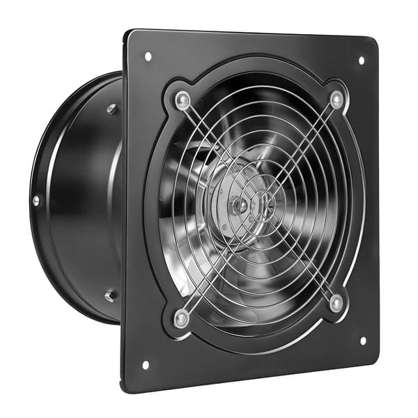 Udsugningsventilator, 25x25x15 cm, Sort, Stålkonstruktion