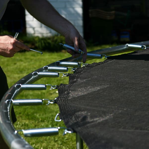 Trampolin 426 cm Grön Stål