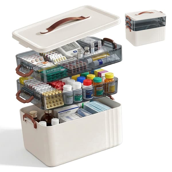 Medicinsk boks, plastik opbevaring, Kodustaar