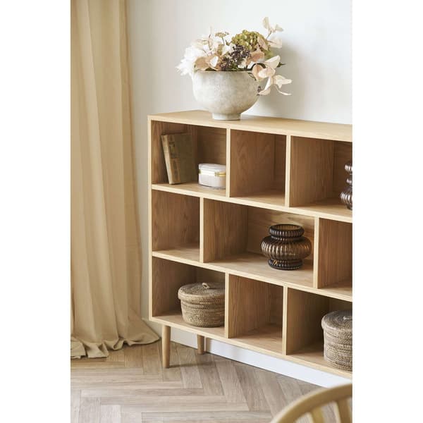 Vas elegant 20 x 16 cm Brun Glas
