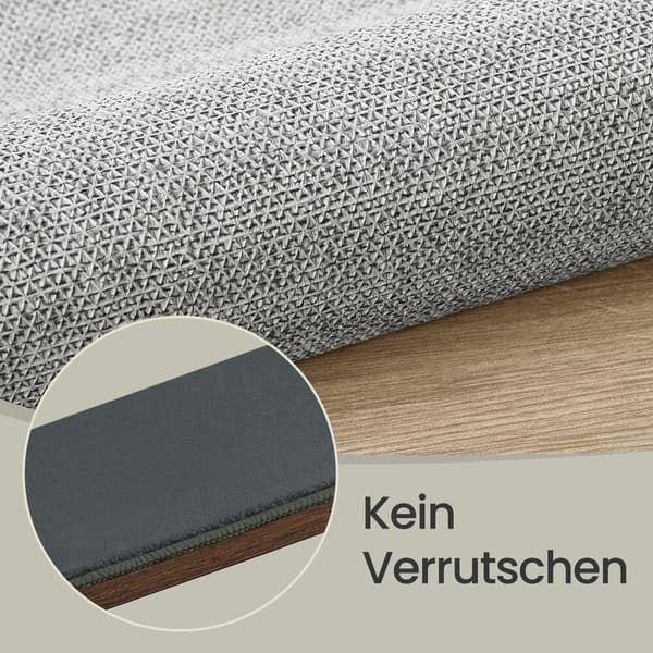 Teppe 80x150 cm Grå polyester
