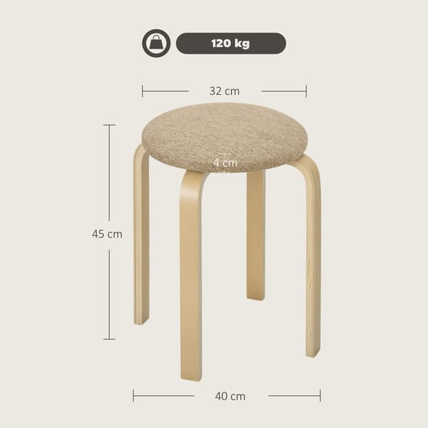 Pallset 4 delar 40x45 cm Khaki Trä