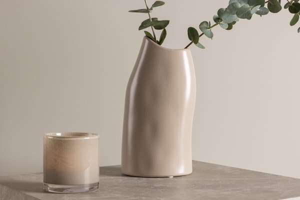 Maljakko, Ernst, 23x12x9 cm, Beige