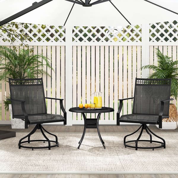 Terrasse Svingbare Spisestole, 65x61x90 cm, Grå , Star