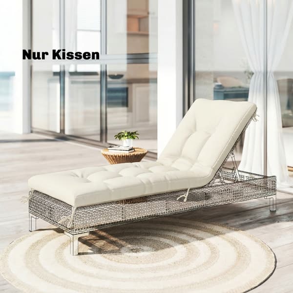 Istuintyyny 198x65x13 cm Beige Polyesteri