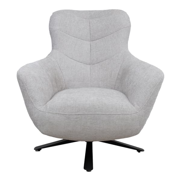 Lænestol HELGA 89x90x99 cm lys grå stof