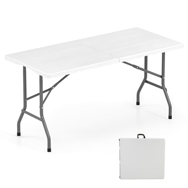 Sammenklappeligt picnicbord 152x70x74 cm sort