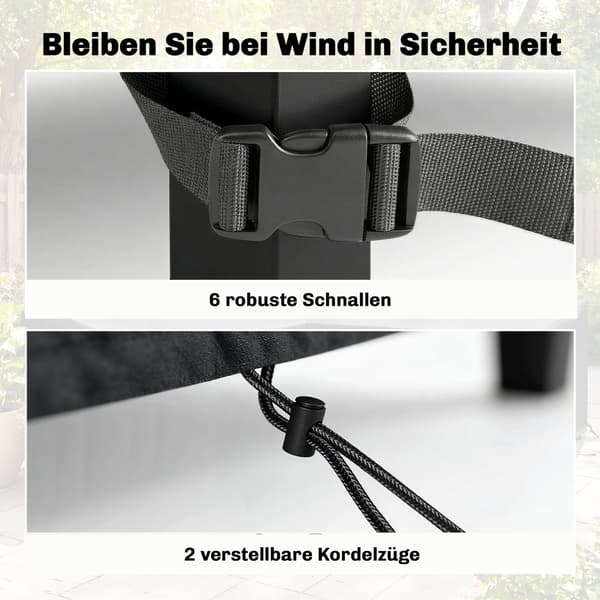 Møbelbetræk 216x216x78 cm Sort Polyester