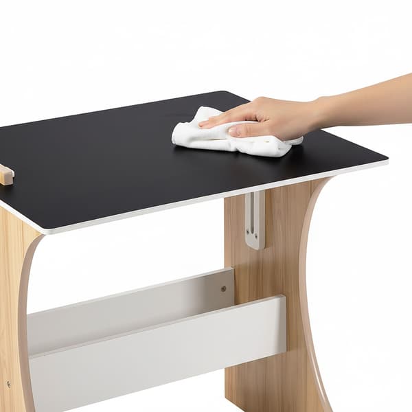 Barnbord och stolsset, 56x60x50 cm, vit, MDF, Kodustaar