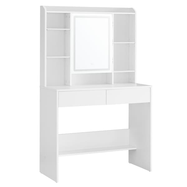 Sminkbord 90x40x144,7 cm Vit