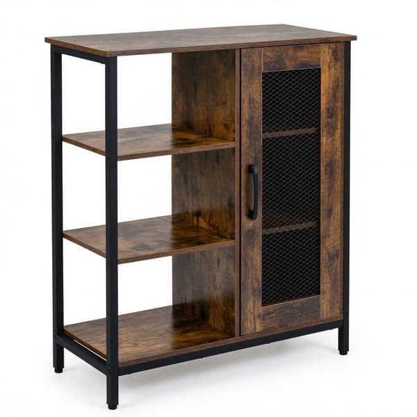 Kaffebar Skab 70x30x81 cm rustik brun/sort