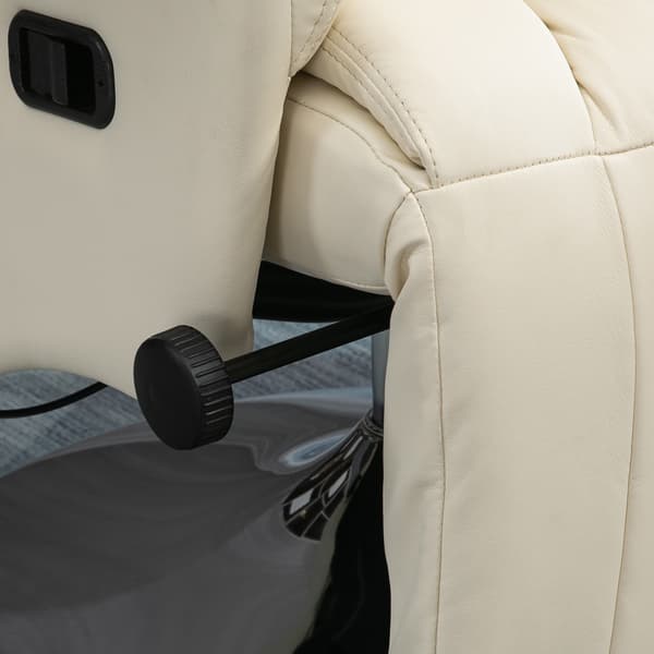 Recliner stol 78x80x109 cm creme, kunstlæder