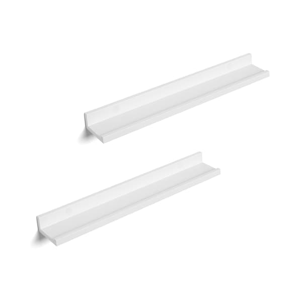 Flydende hylder 60x10x5 cm Hvid MDF