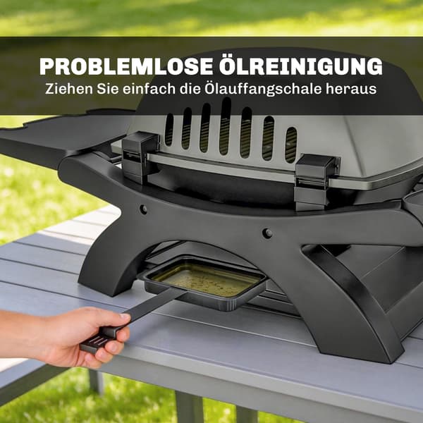 Gasgrill 102x48x38 cm Sort Støbejern