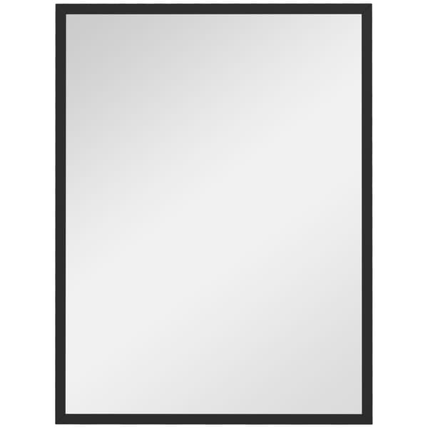 Väggspegel 60x80 cm svart