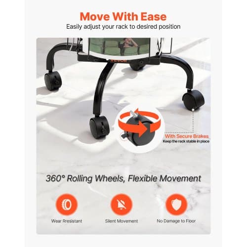 Kortdisplaystativ, 45x45x193 cm, Sort, Roterende opbevaring