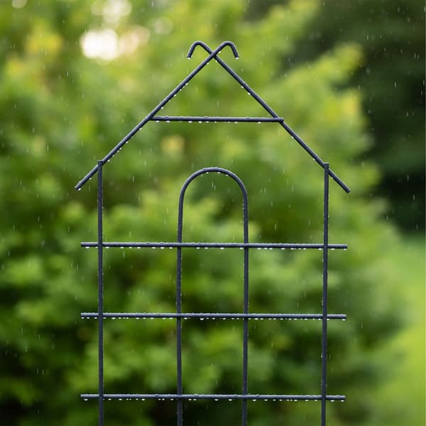 Trellis Set 81x34x1 cm Svart Stål, Kodustaar