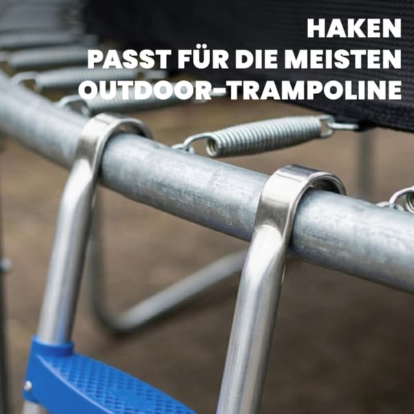 Trampolinstige 97x32x7 cm Blå Stål