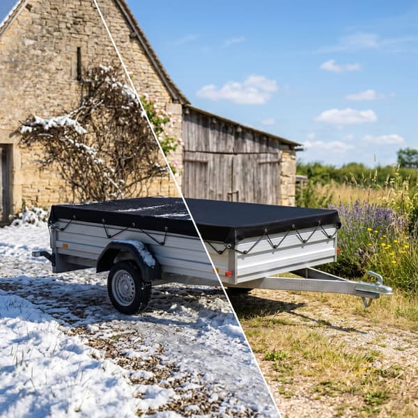 Trailernet, finmasket, med elastisk snor, Kodustaar