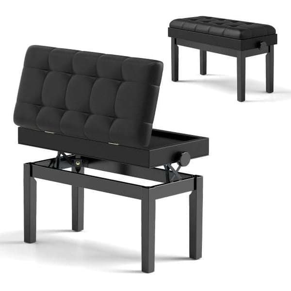 Pianopenkki, 76x36x48-58 cm, Musta , Star