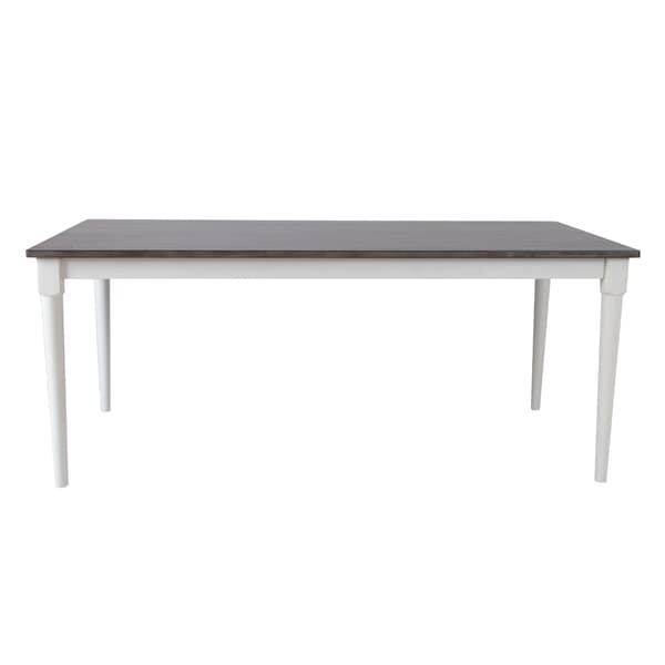 Matbord JANELLE 183x91x75 cm Grå Vit