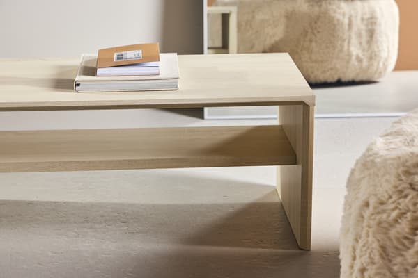 Sofabord 110x50x38 cm Hvid MDF