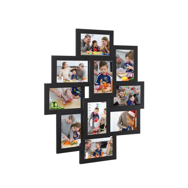 Fotorammer Collage, 60x49,3x3,6 cm, Sort