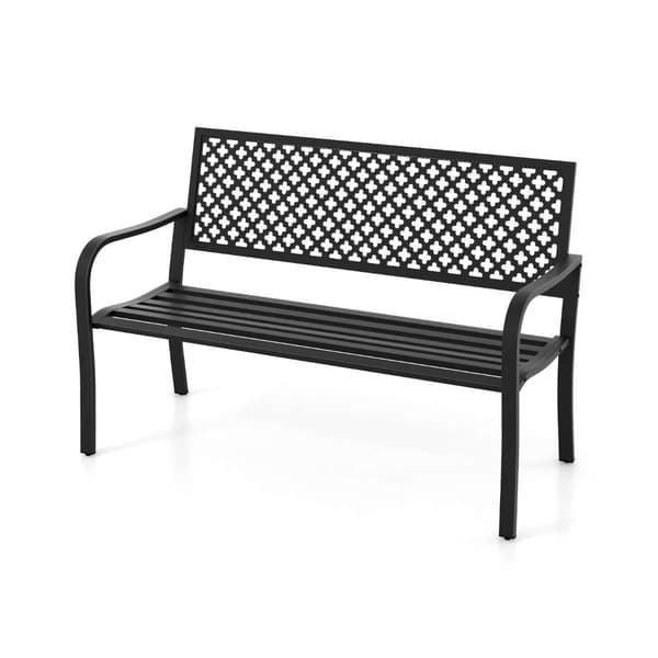 Havebænk, 127x62x86 cm, Sort , Star