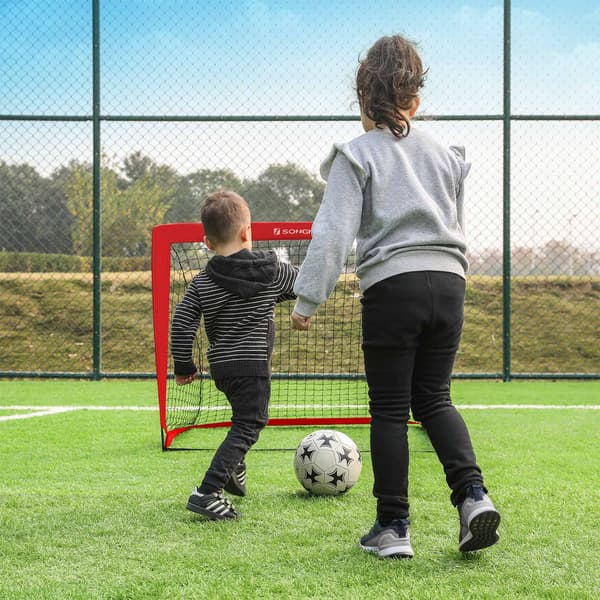 Fotballmål, 120x80x80 cm, Rød