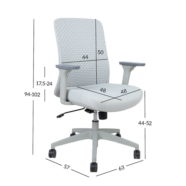 Työtuoli SEVERO 63x57x94-102 cm Harmaa