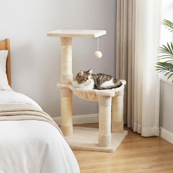 Kattetræ 40x40x64 cm beige