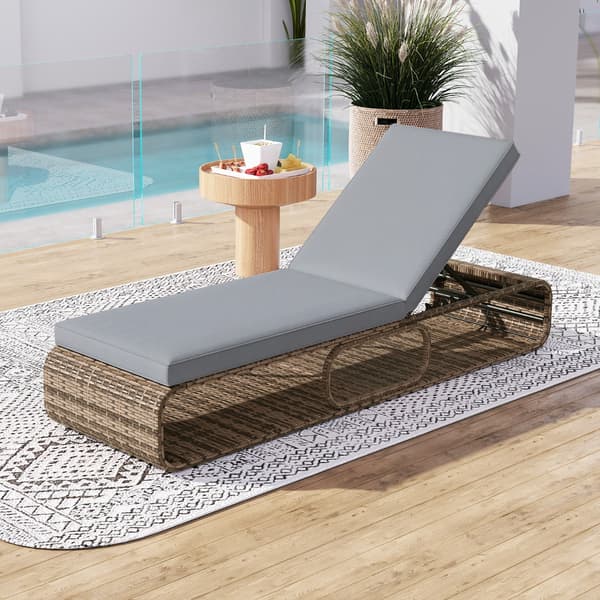 Aurinkotuoli 185x65x26-86 cm harmaa
