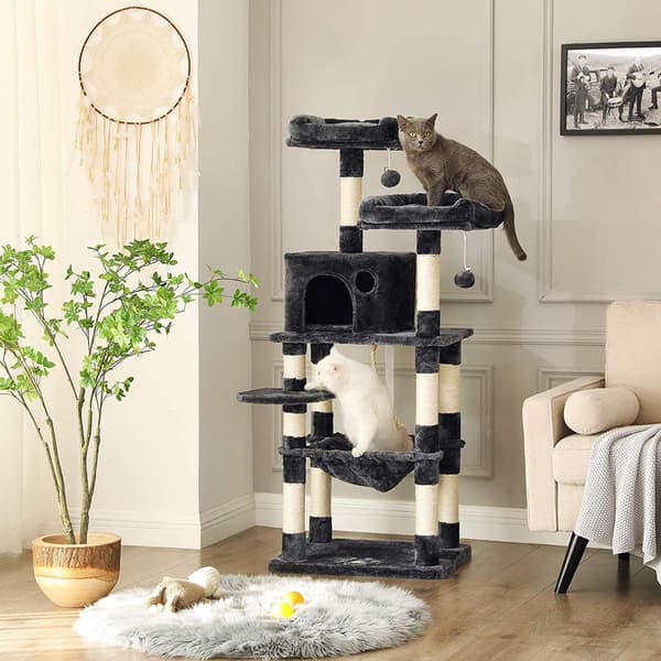 Kattställning, 140x61x51 cm, Grå