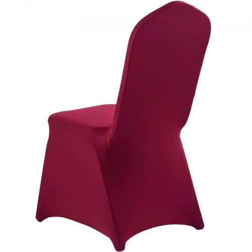 Stolsöverdrag, 50-pack, 51x45x95 cm, vinröd, polyester spandex