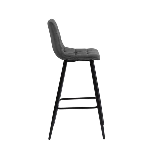 Barstol CHILLI 42x52x104 cm Brun Sammet