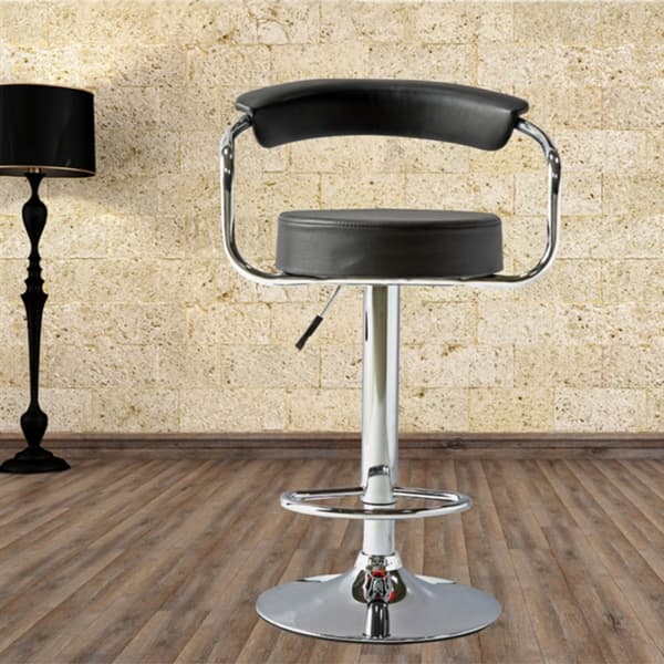 Barstol LEON 51x47x90-108 cm Sort