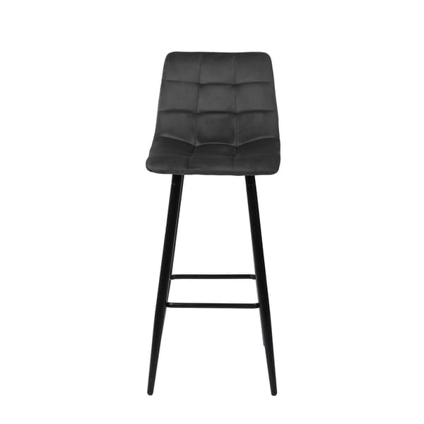 Barstol CHILLI 42x52x104 cm Brun Sammet
