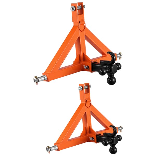 Trailertrækadapter 66x16,5x44,5 cm Orange Stål