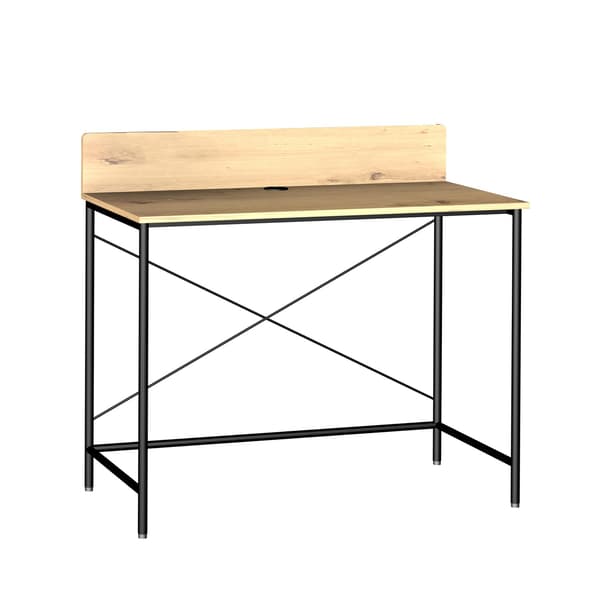 Skrivebord HEDVIG 100x49,5x102 cm Ask Sort
