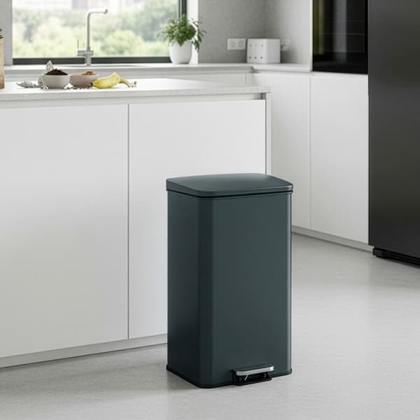 Soptunna 34,8x32,1x55,7 cm Grå Stål