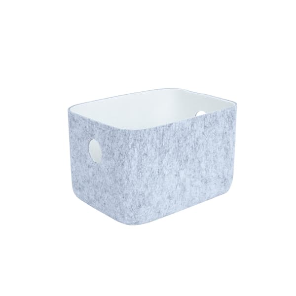 Korg 20x15,5x12 cm Ljusgrå filt