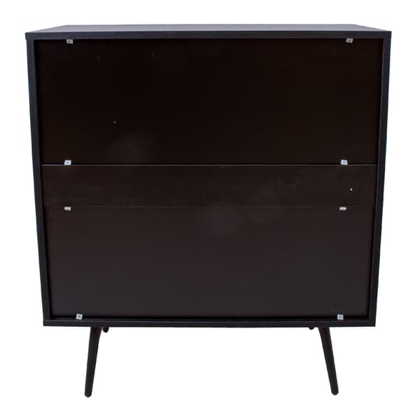 Kommode LUXEMBOURG 80x40x90 cm sort