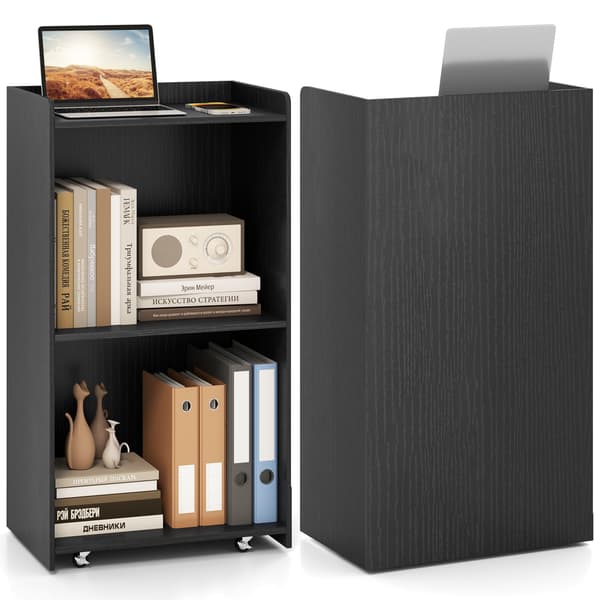 Podieholder, 57,2x36,8x104,1 cm, Sort, Opbevaring , Star
